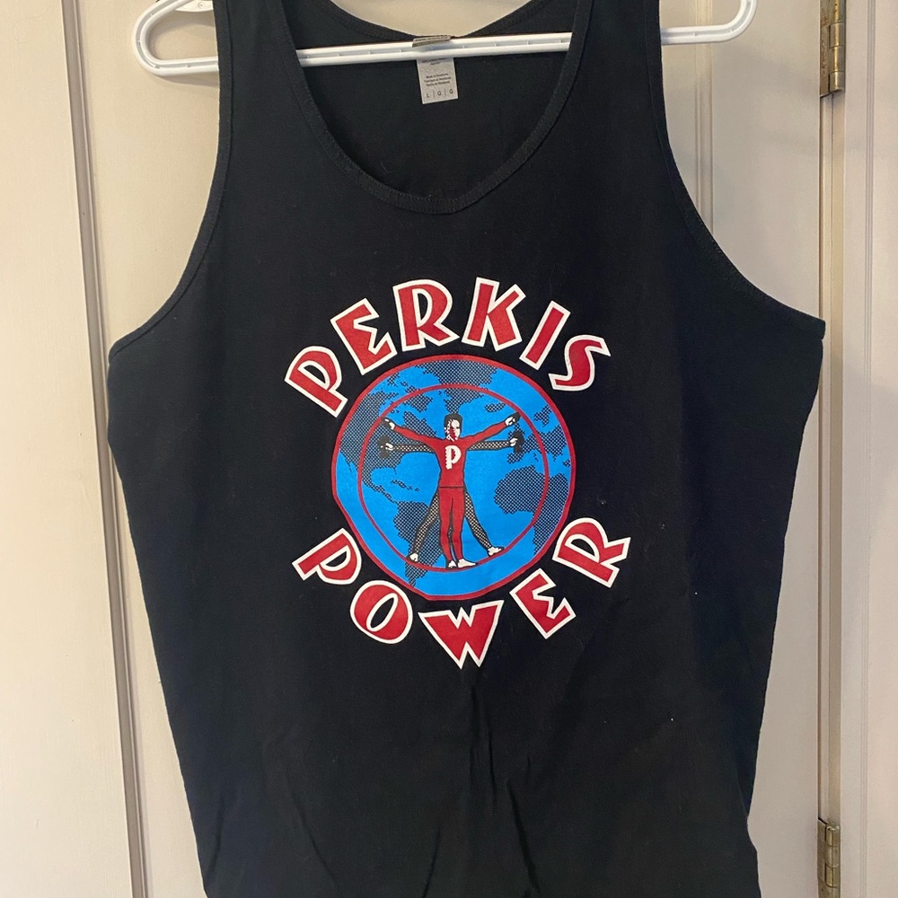 “Perkis Power” tank top from the movie “Heavyweights”